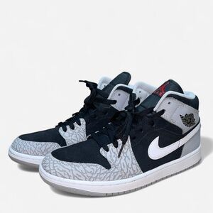 Jordan Black and White Sneakers